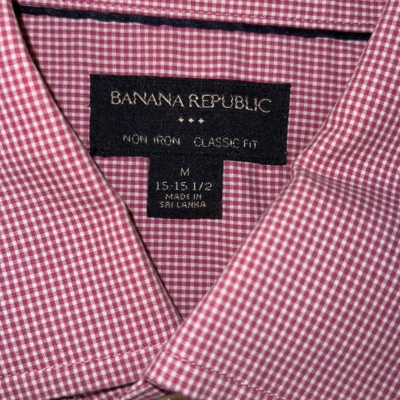 Banana Republic Derby Check Dress Shirt - Picture 3 of 6